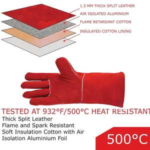 Gants de soudage TIG respirants et sécurisés pour une performance longue durée, paume renforcée, support robuste pour les tâches difficiles - Product Image 2