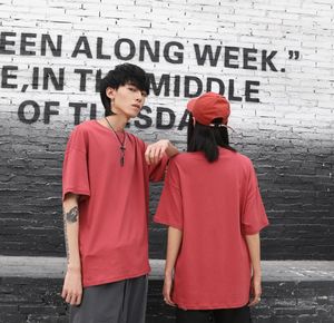 เสื้อยืดผ้าฝ้ายสีทึบสำหรับผู้ชายเทรนด์สตรีทเสื้อยืดโลโก้สำหรับผู้ชายสามารถปรับแต่งเองได้สำหรับฤดูร้อน - Product Image 5