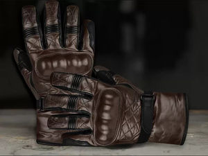 Gants de course de moto d'hiver en cuir à écran tactile Full Finder Respirant Quick Dry Sleeveless Couleur et logo personnalisables - Product Image 4