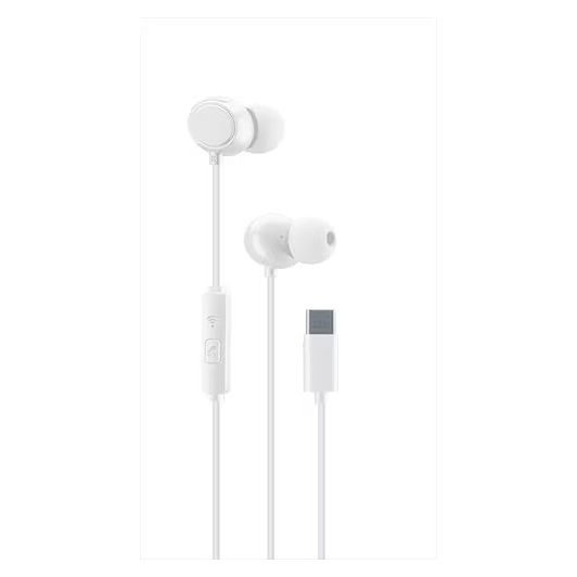 AUINEARTYPECW CLOUD Wired Earphones with Microphone White