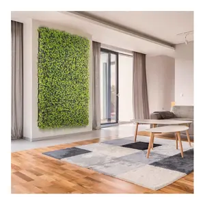 Linwoo Artificial Simulated Plant Vertical Garden Green Decoration 50 X 50 cm Grass Wall For Indoor & Outdoor