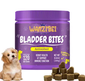 Wanzibei, mordeduras de vejiga, masticables suaves para el control de la vejiga del perro, soporte de arándanos, comida saludable, golosinas, prevención urinaria renal
