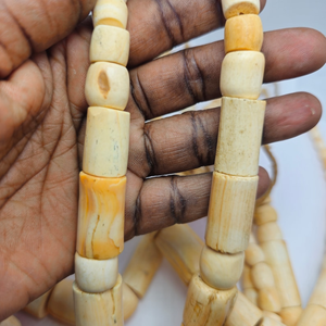 Perles rondes en os naturel polies de haute qualité, fabrication de bijoux durables, fabrication de colliers, fabrication de bracelets, fournitures artisanales, AZ ENTERPRISES - Product Image 3