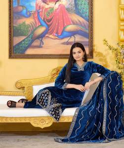 Dernière robe pakistanaise décontractée de qualité standard traditionnelle moderne Salwar Kameez pour les fêtes et les fêtes - Product Image 3