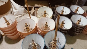 Pantalla de Lámpara de Tela de Algodón de Color Personalizado Moderno y de Venta Caliente para Lámparas de Pie/Techo con Anillos E27, Cubiertas para Lámparas - Product Image 6