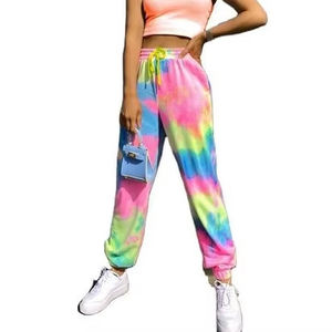 Vêtements d'entraînement de sport actifs Pantalons et pantalons pour femmes Logo personnalisé Broderie et impression Streetwear décontracté Pantalons de survêtement pour femmes - Product Image 1