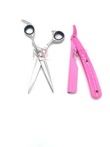 Wholesale New Trends Barber <b>Razor</b> Reusable <b>Single</b> <b>Blade</b> Salon Barber Straight <b>Razor</b> with Cuticle Scissor Custom Packing - Product Image 6