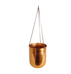 Maceta colgante de estaño de Metal con diseño grabado de flores, macetas y jardineras decorativas para el hogar, maceta colgante para interiores y exteriores - Product Image 5