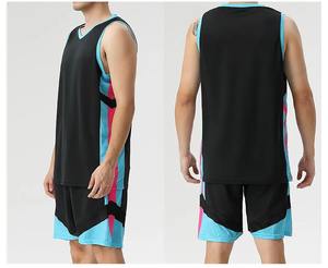 Men's Basketball Sportswear <b>Printed</b> <b>Mesh</b> Jersey with Team Logo Stock Design Basketball Uniform - Product Image 6