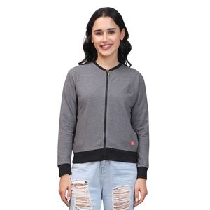 Sudadera de invierno Evolve para mujer, 100% algodón, forro polar sin forro, ecológica, de secado rápido, transpirable, manga larga, con cremalleras y detalles de costura - Product Image 4