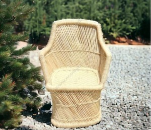 Silla elegante de caña de bambú tejida respetuosa con el medio ambiente al mejor precio para sala de estar, jardín, césped, terraza, balcón, silla de restaurante - Product Image 1