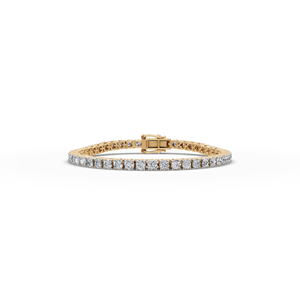Pulsera de Tenis de Oro de 7 Pulgadas con Diamantes Cultivados en Laboratorio, Joyería de Moda Sostenible, Regalo de Lujo para el Día a Día - Product Image 2