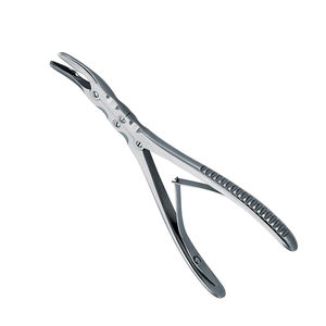 Curvo Beyer Bone Rongeur Doble acción Dall Finish Pinzas manuales alemanas de acero inoxidable Alta potencia de corte - Product Image 1