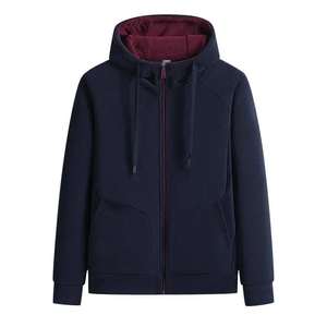 Offre Spéciale manches longues homme fermeture éclair sweats à capuche en coton de base mélangé meilleur matériel qualité homme fermeture éclair sweats à capuche pour homme - Product Image 3