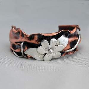 Stylish Solid Copper Cuff <b>Bracelet</b> Fashion Bangles Elegant Jewelry Accessory 100% Copper <b>for</b> Men & <b>Women</b> Gift Vintage Star - Product Image 2