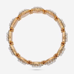 Trendy Bohemian <b>Beaded</b> <b>Bracelets</b> 192031 <b>Gold</b> Plated Zinc Alloy and Wood Number Flower and Ball Shaped Bangles for Party - Product Image 4