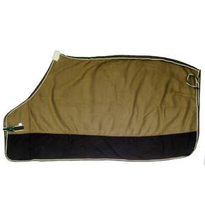 Tapis de cheval d'hiver économique de haute qualité conception double ton 210D Nylon Satin doublé tissu polaire Standard cou Dressage utilisation soin - Product Image 1