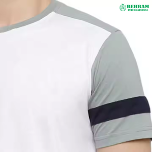เสื้อยืดผู้ชายทรงหลวมคุณภาพสูงขายดี ผ้าฝ้าย 100% เป็นมิตรกับสิ่งแวดล้อม แห้งเร็ว สวมใส่สบาย - Product Image 4
