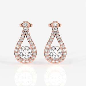 Pendientes de Oro de 9k con Diamante Cultivado en Laboratorio Twilight Sparkle - Product Image 5