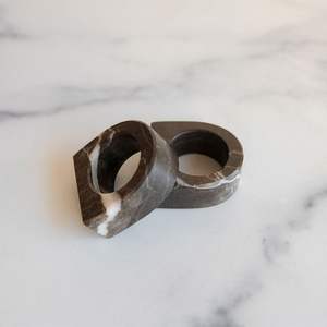 Luxury Marble Napkin Ring Holder Christmas Wedding <b>Epoxy</b> <b>Resin</b> Napkin Rings Holder <b>Table</b> Decoration and Round Shape and Sale - Product Image 2