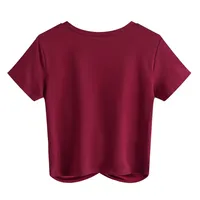 Haut Court d'Été pour Femmes de Haute Qualité, Motif Uni Personnalisable, Caraco à Bretelles Ample, Chemise pour Dames, Vente en Gros de Hauts Courts