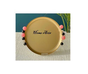 ชุดถาดเสิร์ฟชาและกาแฟสีทอง2ขนาด - Product Image 6