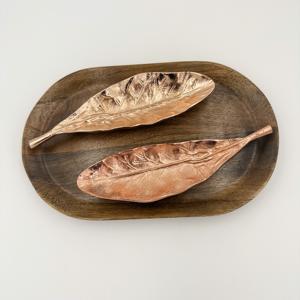 Tazón de Metal con Diseño de Hojas Recubiertas de Cobre para Frutos Secos, Tazón Duradero para Guardar Refrigerios, Tazón Decorativo para Fiestas, para Frutos Secos y Dulces - Product Image 4