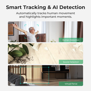 Cámara de Seguridad WiFi PTZ de Doble Lente para Interiores, 2K+2K, Visión Nocturna en Color, Seguimiento por IA, Almacenamiento en la Nube, Sensor CMOS H.264, Aplicación IMILAB LIFE - Product Image 6