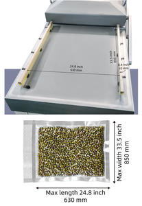 เครื่องบรรจุภัณฑ์สุญญากาศแบบสองห้อง ขนาดใหญ่ สำหรับธุรกิจ บรรจุข้าว อาหารปรุงสุก นมผง แข็งแรง น้ำหนักเบา ปรับแต่งได้ - Product Image 3