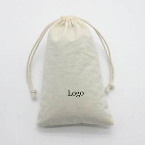 Pochette cadeau avec cordon de serrage en coton naturel avec logo personnalisé Sacs à cordon imprimés lavables réutilisables Impression d'emballages écologiques - Product Image 6