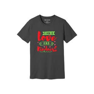 Thèmes de gentillesse imprimer 100% t-shirt en tissu de coton 160-180 à lourd GSM 12 couleurs disponibles Personnalisé votre propre conception et placement - Product Image 5