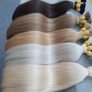 Bulk Human Virgin Hair Extension | Factory Price Cuticle Aligned Vietnamese Raw Hair Natural Wave Straight Color - Product Image 2