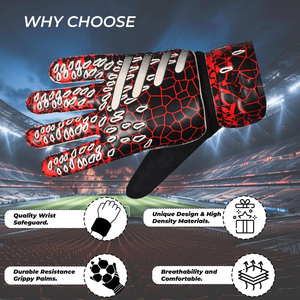 Gants de gardien de but de football en cuir professionnel, logo personnalisé, respirant, fermeture à scratch, entraînement en plein air, unisexe - Product Image 6