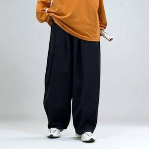 Pantalones de hombre con logotipo de diamantes de imitación personalizados pantalones de chándal holgados acampanados lavados de algodón pesado vintage lavados con ácido - Product Image 3