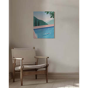 Décorations murales encadrées pour piscine, design artistique pour espaces extérieurs - Product Image 4