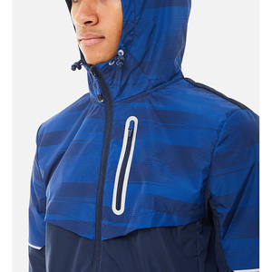 Veste universitaire pour homme sur mesure ODM 2025, taille XXL, décontractée, coupe-vent, à capuche, fermeture éclair longue, tissu fin teint 180g, coupe-vent d'hiver - Product Image 5