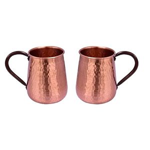 Auténtica taza de cobre para bebidas frías con mango duradero Moscow Mule Tumbler para decoración del hogar a bajo costo por LUXURY CRAFTS - Product Image 3
