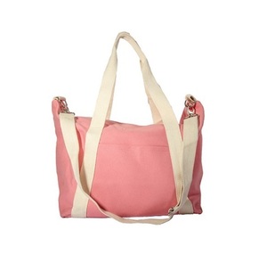 OEM Eco-Friendly Cotton Canvas Shoulder <b>Tote</b> <b>Bag</b> Zipper Recycled Beach Shopping <b>Bag</b> Rope Handle Designer <b>Promotional</b> Item - Product Image 5