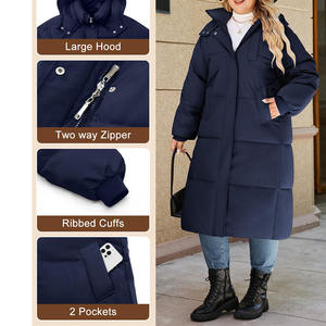 Veste matelassée personnalisée avec logo pour femme, respirante, style tendance, confortable, coupe facile, nouveau design. - Product Image 4