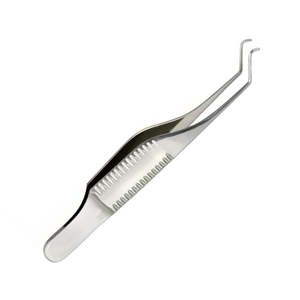 Instrumentos microquirúrgicos de alta calidad de acero inoxidable y aleación de titanio para pinzas corneales con arco y dientes en oftalmología - Product Image 1