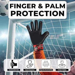 Guantes de Portero de Látex de Alta Calidad para Exteriores, Impermeables, con Correa de Muñeca Ajustable - Guantes de Fútbol Premium OEM - Product Image 5