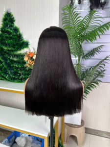 Perruque bob 13*4 double drawn en cheveux humains 100% naturels avec dentelle frontale - Product Image 3