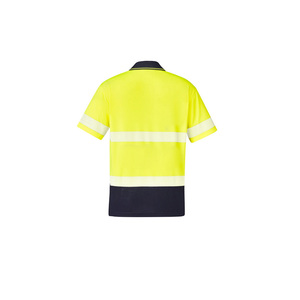 Ruban haute visibilité de qualité supérieure Construction à manches courtes Ruban réfléchissant Pull Over T-shirt de travail avec logo personnalisé - Product Image 4