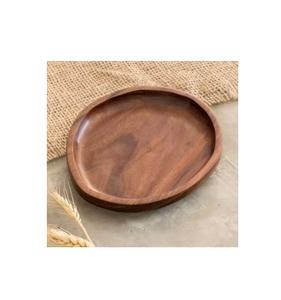 ถาดเสิร์ฟไม้กระถินทรงไม่สม่ำเสมอพร้อมหูจับโลหะ ทนทาน ขั้นต่ำ 100 ชิ้น สำหรับใช้ในบ้านและร้านอาหาร - Product Image 6