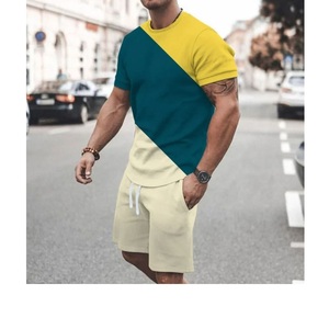 Nueva llegada de diseño personalizado para hombre XL camiseta pantalones cortos conjunto de logotipo impreso y marca directa Fabricación de fábrica de BD Plus Size - Product Image 2