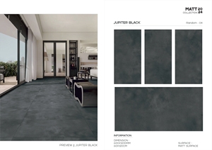 Venta caliente 600x1200 Azulejo de piso rústico de porcelana esmaltada mate gris de alta calidad - Product Image 3