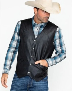 Men Vest Black Biker Motorcycle Hip Hop <b>Waistcoat</b> Male Faux Leather Punk Spring Sleeveless Leather Vest <b>Plus</b> <b>Size</b> Loose Casual - Product Image 1