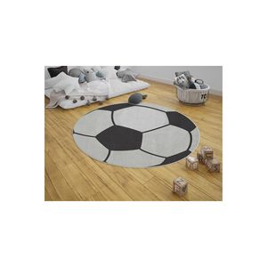 Tapis de ballon de football rond de conception personnalisée pour adolescent chambre d'enfant salon caoutchouc antidérapant lavable pour la maison bébé jouer - Product Image 1