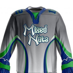 Ensemble de maillots d'entraînement réversibles personnalisés Nouveau style d'uniforme de hockey sur glace à porter avec sublimation du nom de l'équipe OEM vierge imprimée sur mesure - Product Image 6