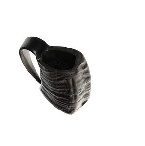 Natural Original Viking Horn Mug 100% Authentic Beer Drinking Horn Mug Buffalo Horn with <b>Sale</b> Product - Product Image 3